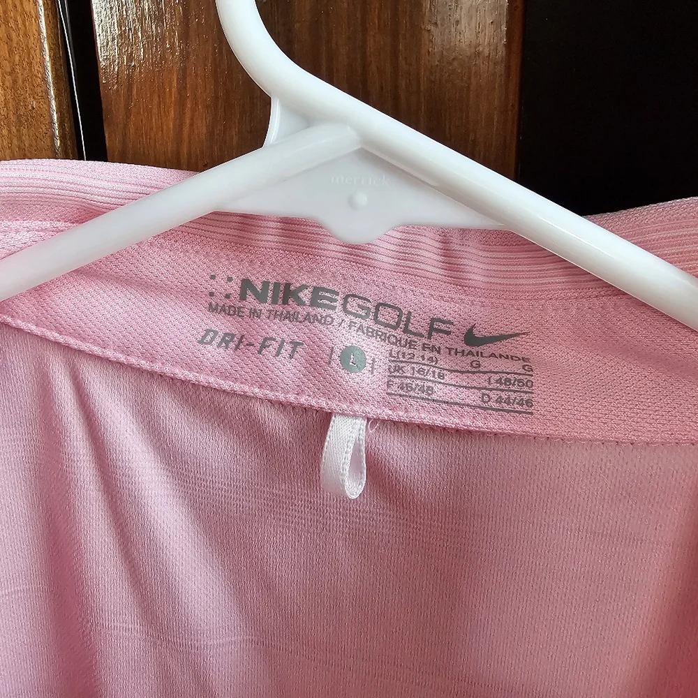 Nike Dri-Fit Women's Striped Collared Athletic Tank Top - Size L - Picture 3 of 6